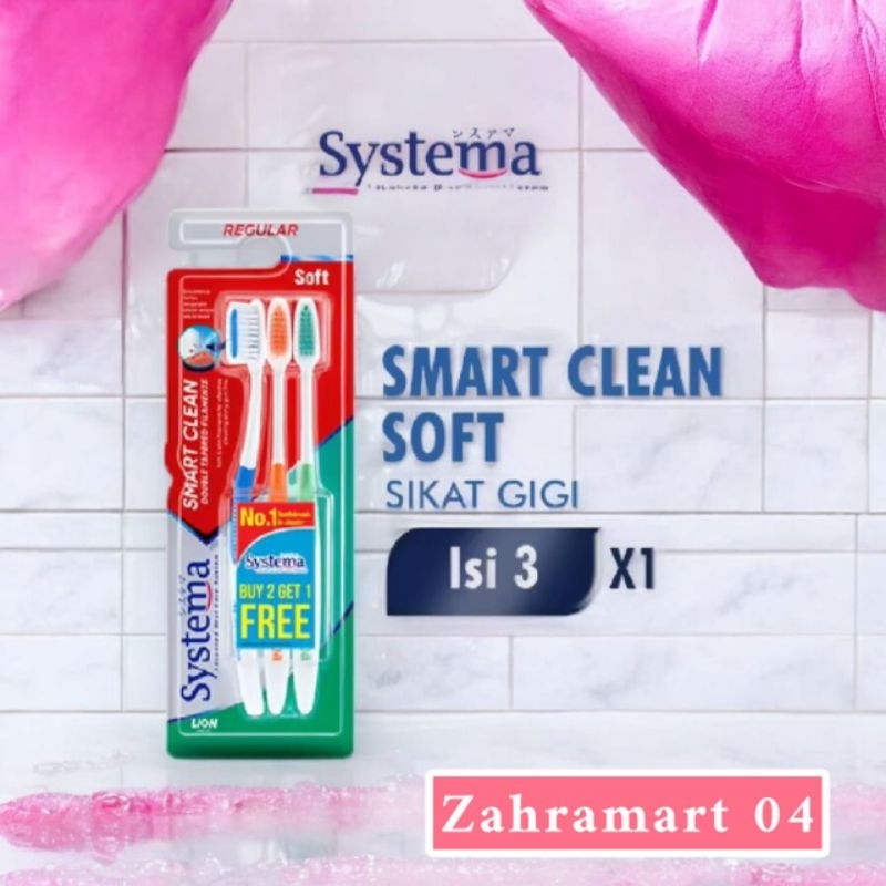 Jual Systema Smart Clean Sikat Gigi Isi 3 | Shopee Indonesia