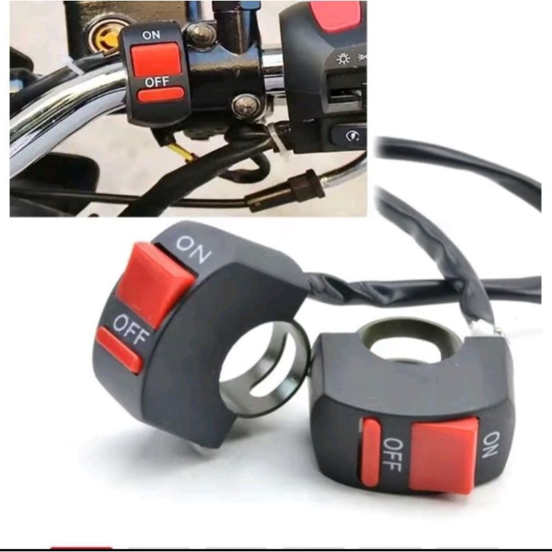 Jual Saklar stang motor on off power switch on off lampu di stang ...