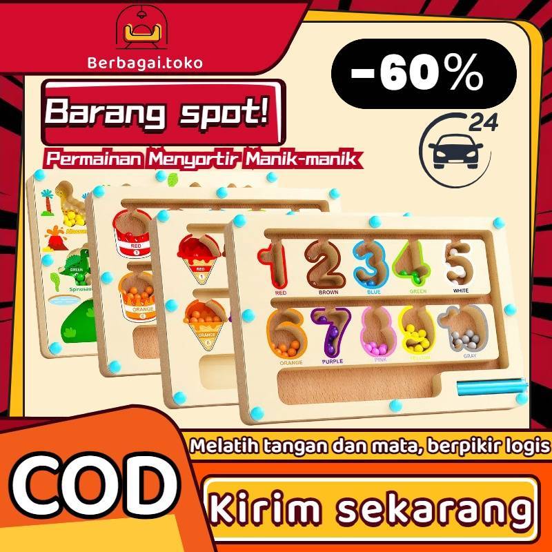 Jual 【Penawaran Eksklusif】 Permainan Labirin Klasifikasi Angka Magnetik ...