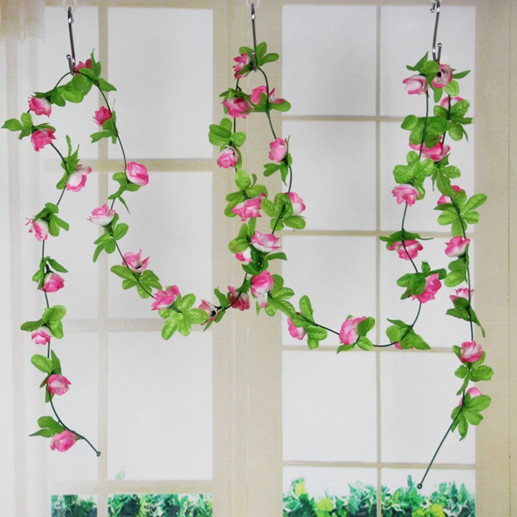Jual Bunga Rambat Palsu Bunga Juntai Imitasi Mawar Rose Artificial ...