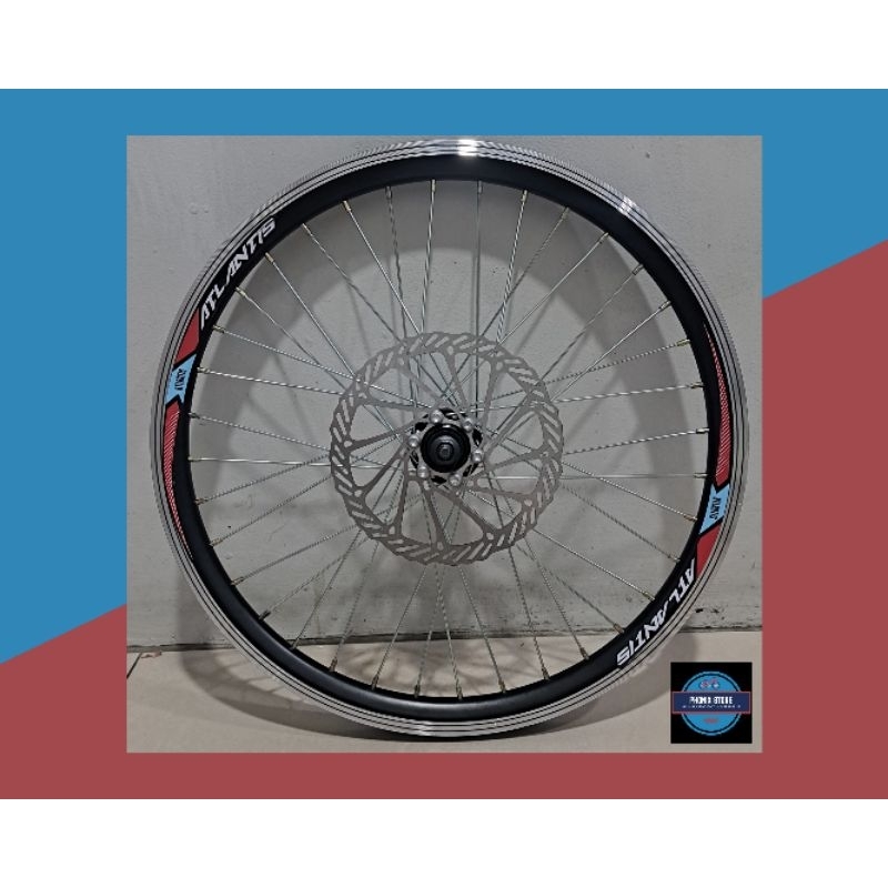 Jual Wheel set 20 Atlantis Hub Besi Hitam × Rotor Cakram Wheel set 20 ...
