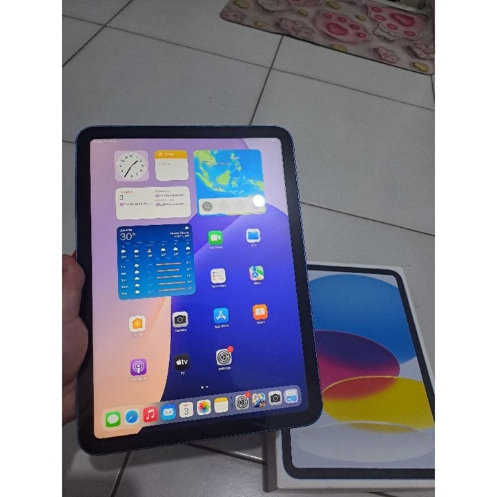 apple ipad gen 10th ibox erafone PA/A blue nominus masih gransi 9-25 fulset