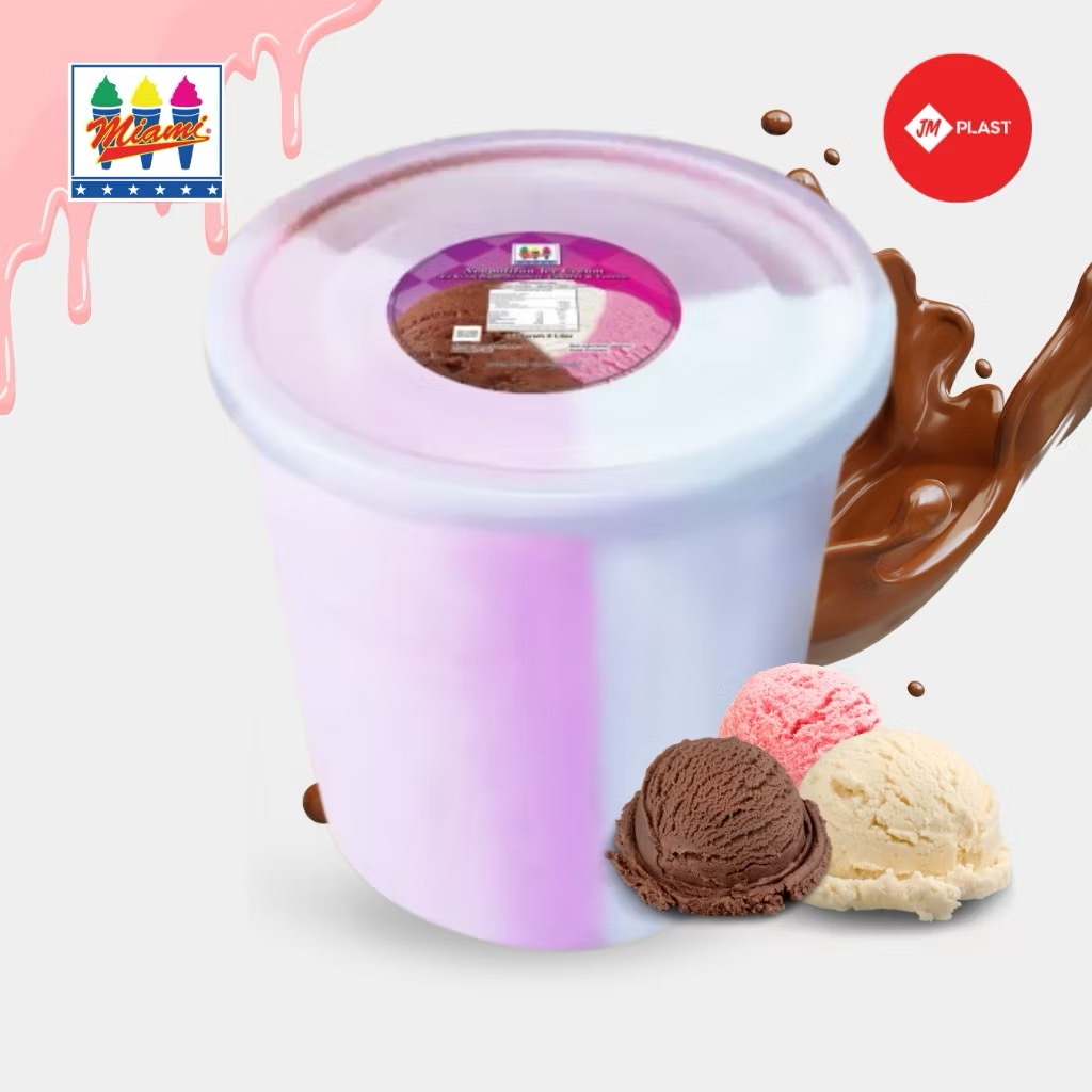 Jual MIAMI ICE CREAM BUCKET EMBER 8LT VAN HOUTEN ES KRIM VANILA CHOCO ...