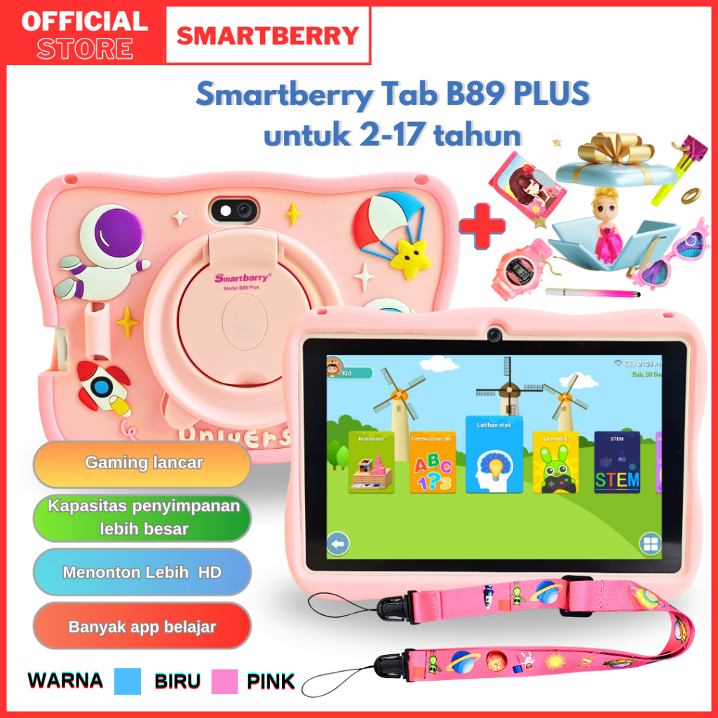 Jual [PROMO] SMARTBERRY STUDY TAB B89 Plus 4/128GB / Tablet Anak ...