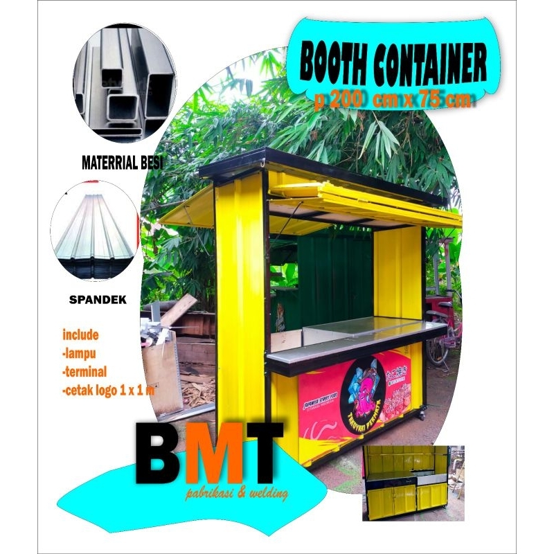 Jual booth container p 150 x 60 / p 180 x 70 | Shopee Indonesia
