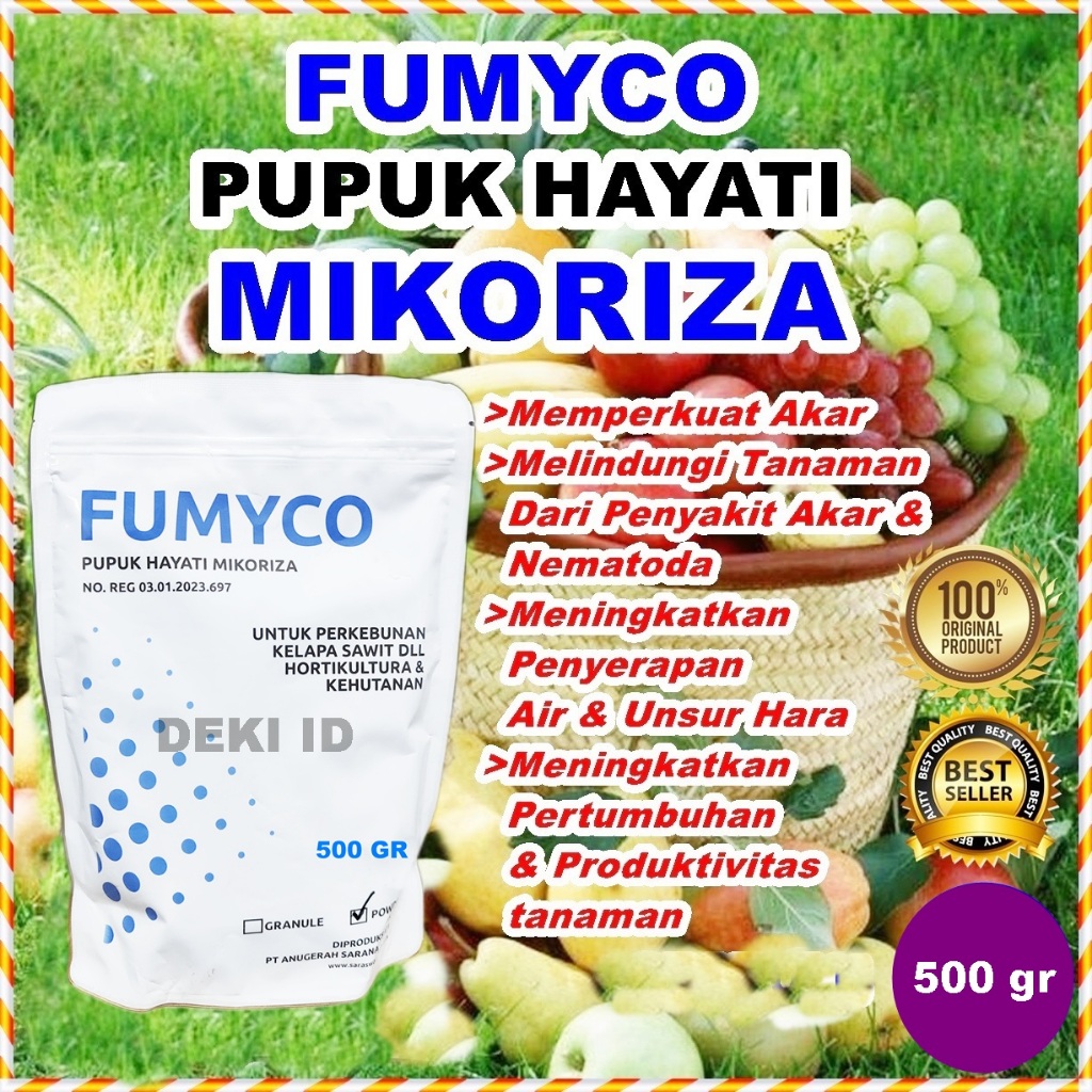 Pupuk Mikoriza Fumyco 500 Gram Agen Hayati Jamur Organik Mycoriza Penguat Akar Penyubur Tanaman