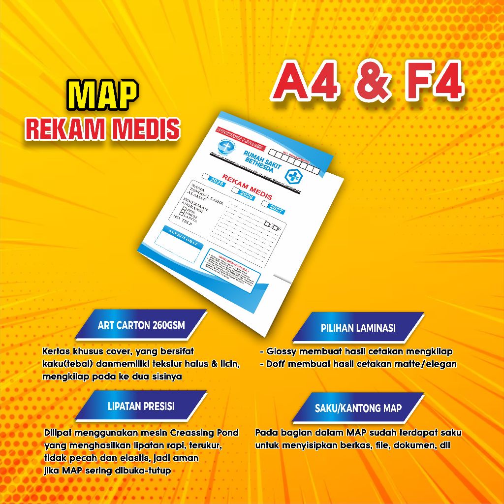 Jual MAP REKAM MEDIS | MAP KLINIK | MAP RUMAH SAKIT | Shopee Indonesia