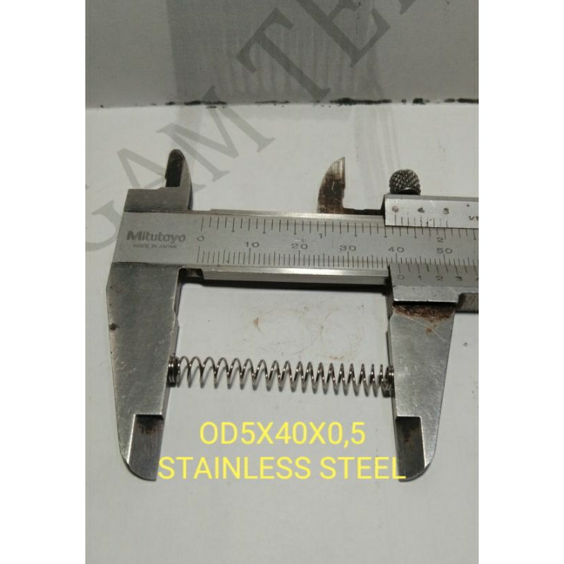 Jual PER SPRING PEGAS TEKAN OD5X40X0,5 STAINLESS STEEL | Shopee Indonesia