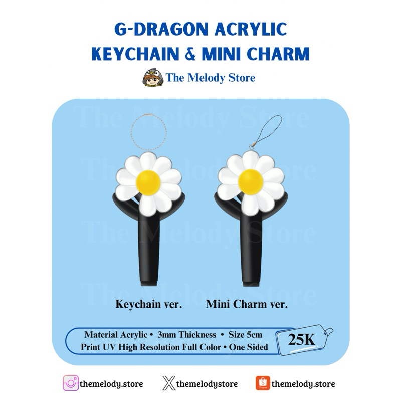 Jual G-Dragon Acrylic Keychain • Sticker Deco • Mini Charm (Keyring ...