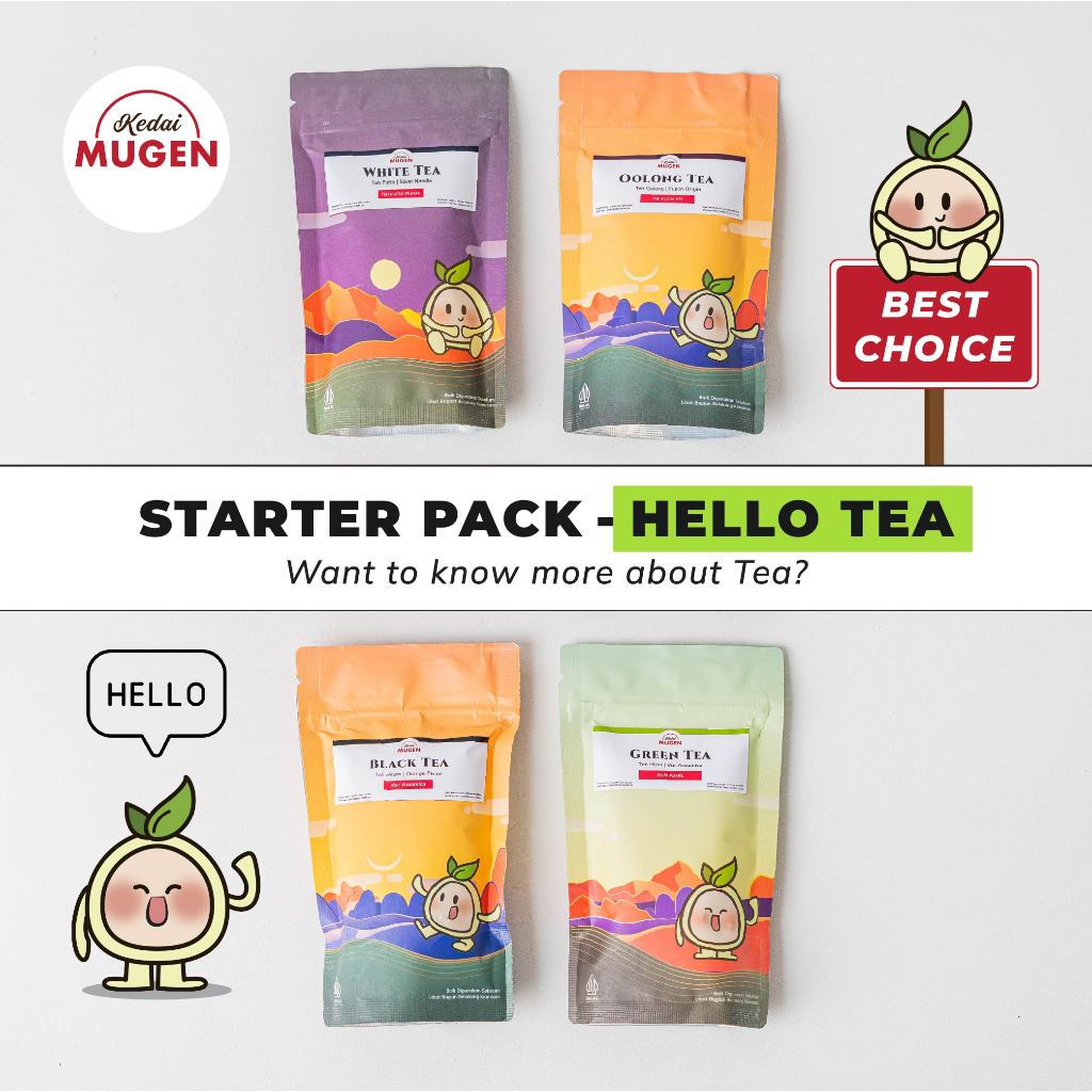 Jual Paket Teh Hijau Teh Oolong Teh Hitam Teh Putih Pucuk - Starter ...