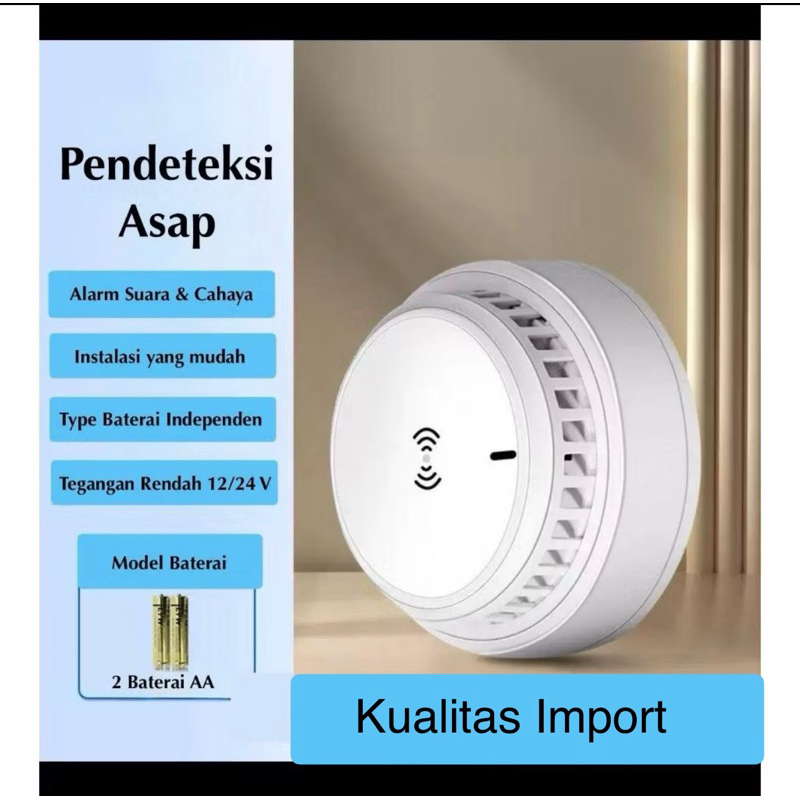 Jual Smoke Detector Alarm Alat Pendeteksi Asap Kebakaran | Shopee Indonesia