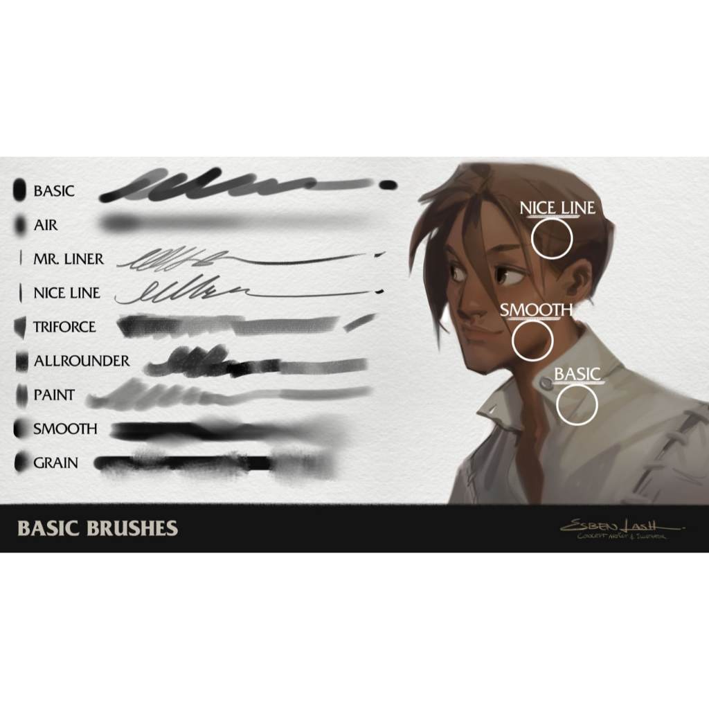 Jual Procreate - Photoshop - Clip Studio Paint - EL Basic Brushes ...