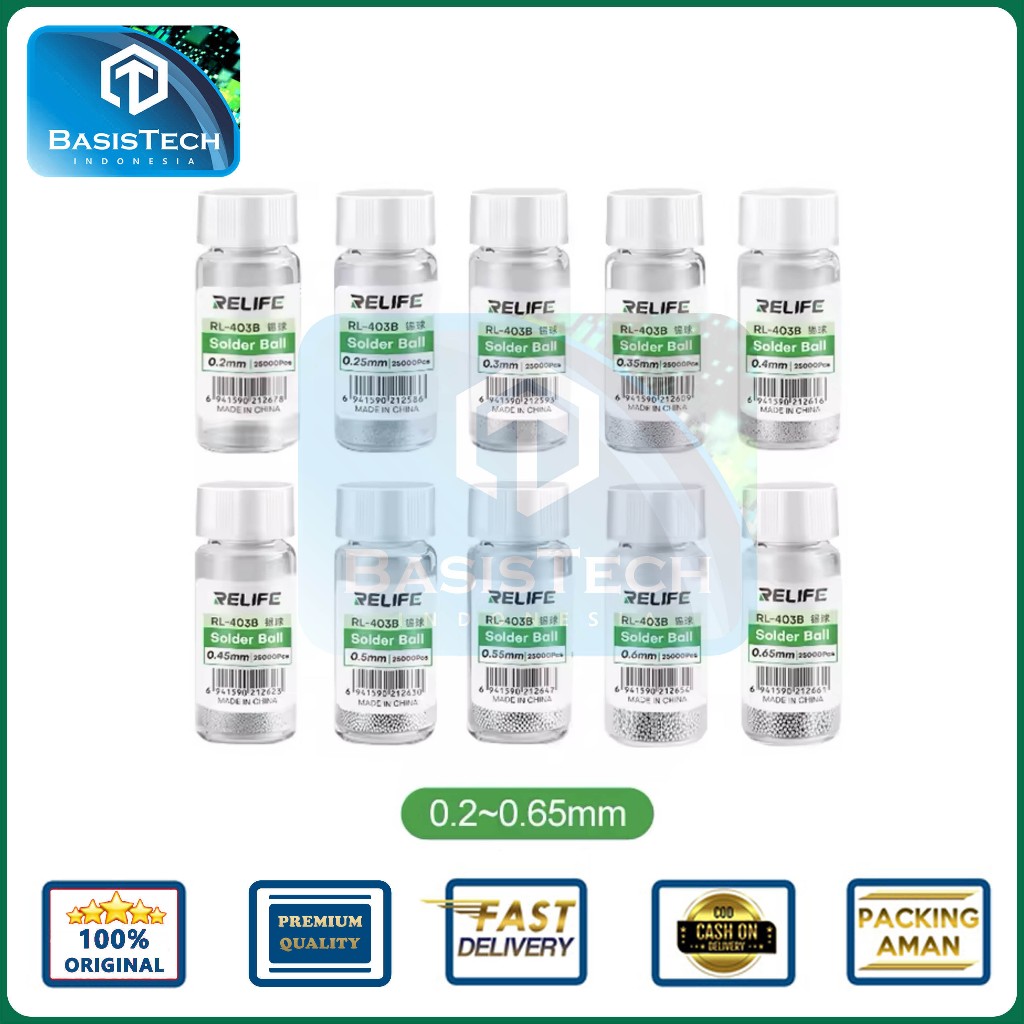 Jual 25000 BUTIR/BOTOL TIMAH SOLDER BALLS - LEADED SOLDERR BALLS RELIFE ...