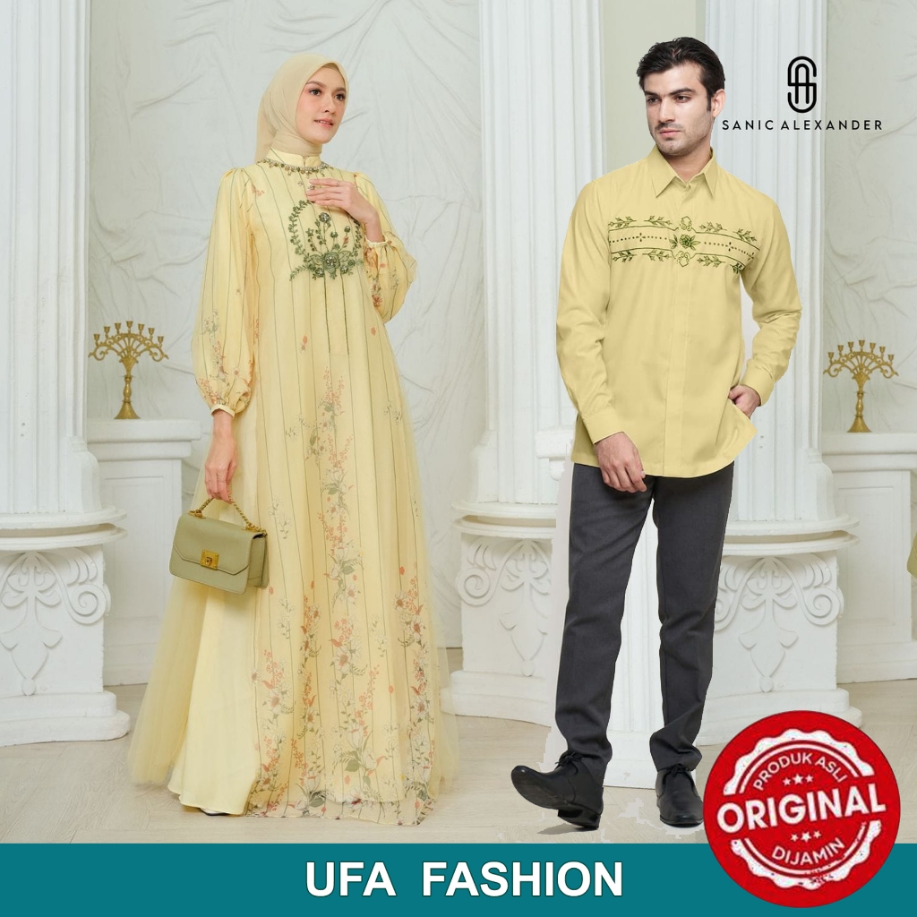 Jual Couple SANIC ALEXANDER ETINA Abaya, Baju sarimbit mewah elegan ...