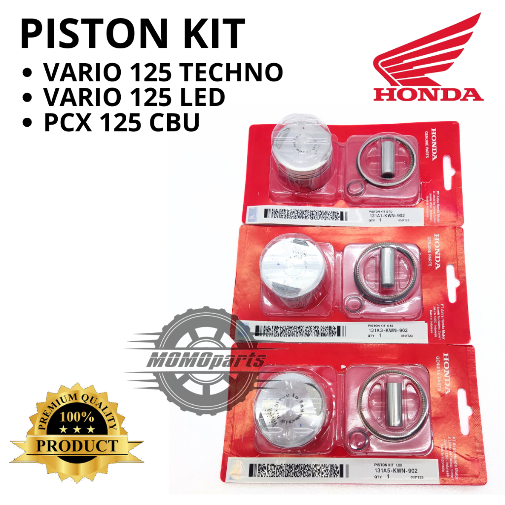 Jual ORIGINAL AHM HGP PISTON SEHER KIT HONDA KWN VARIO 125 TECHNO OLD ...