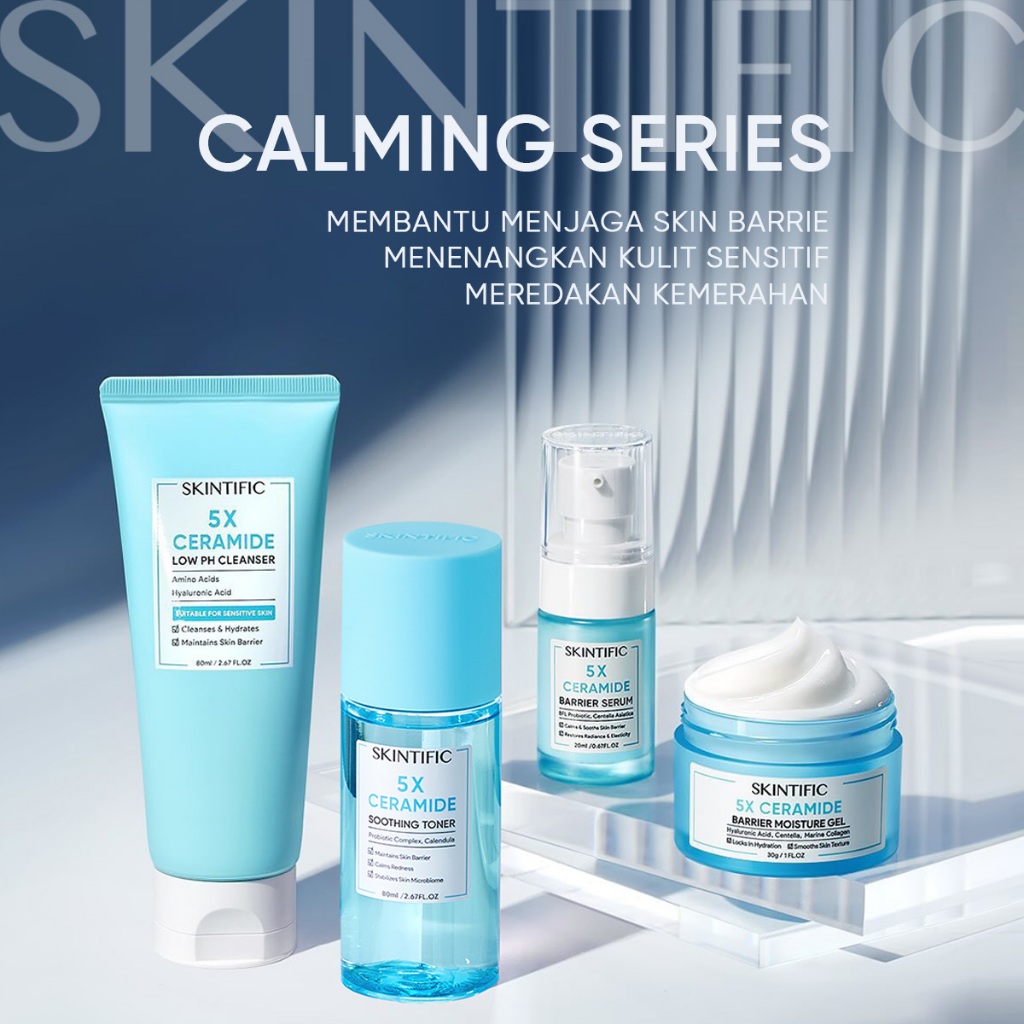 Jual [Offical Outlets] SKINTIFIC Calming Barrier Skincare Set Series ...