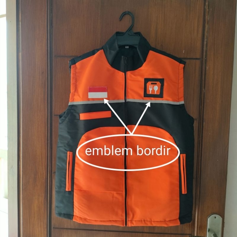 Jual Rompi motor Pria Wanita,Rompi Driver Shyfood,Rompi Pelindung Dada ...