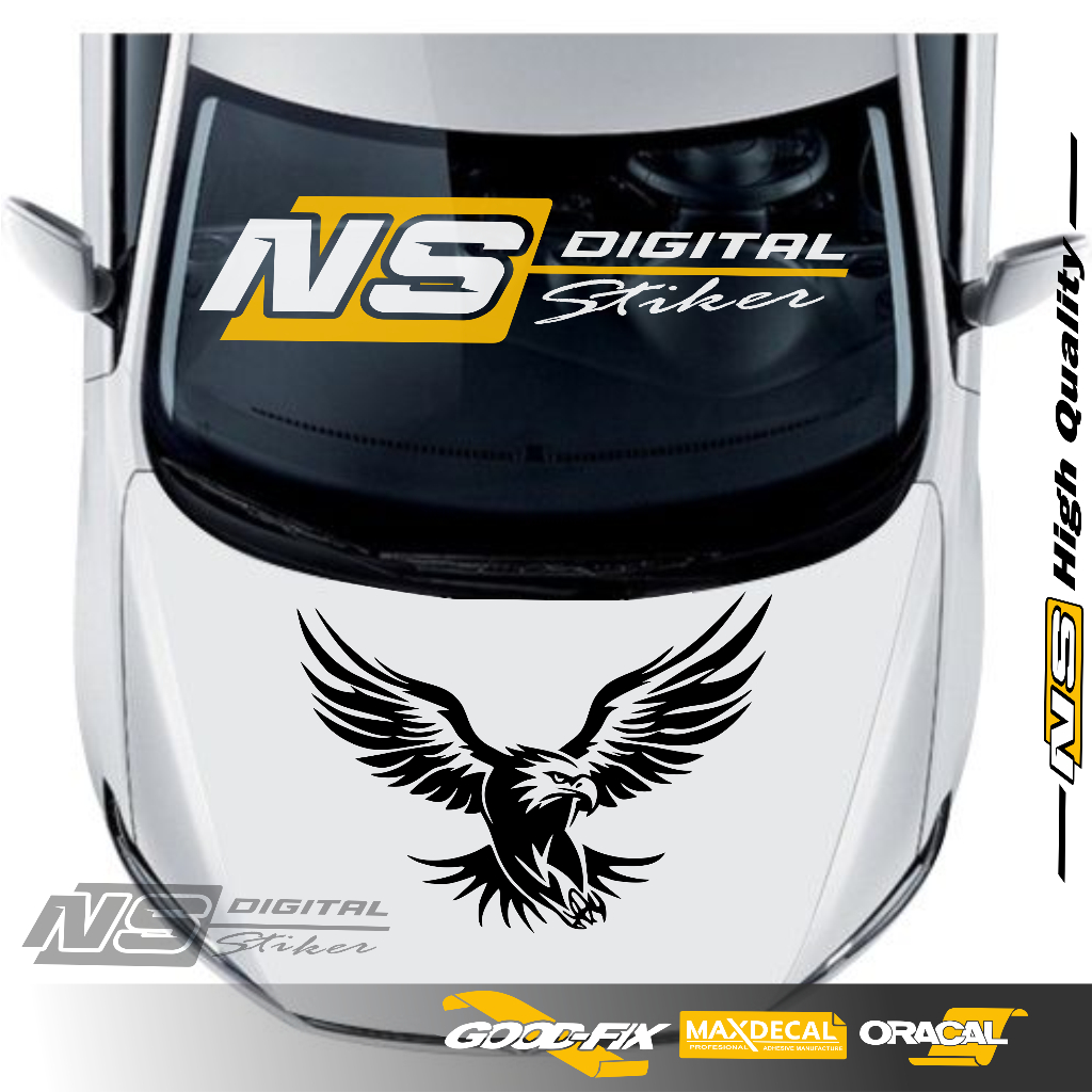 Jual stiker Kap Mobil Stiker Motif Burung elangg Sticker Cap Eagle ...