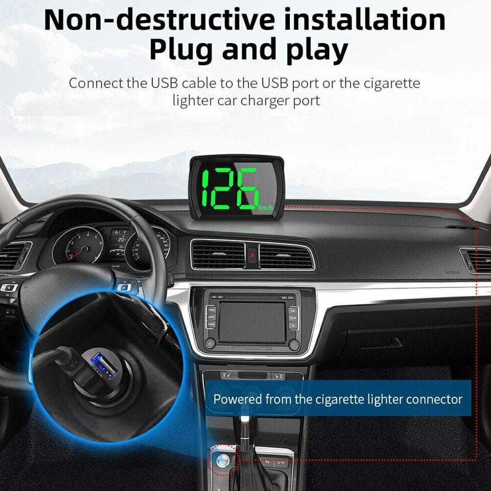 Jual Digital USB KMH Speedometer GPS Switch Akurat Real Time LED Layar ...