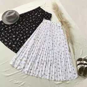 Rok Plisket Motif Rok Plisket Rok Plisket Bunga