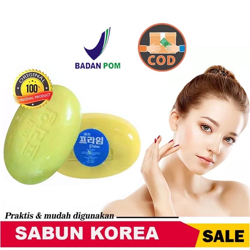 [ BPOM ] SABUN MUKA GLOWING DAN PEMUTIH WAJAH AMPUH DAN HARUM - SABUN KOREA ORIGINAL 100%