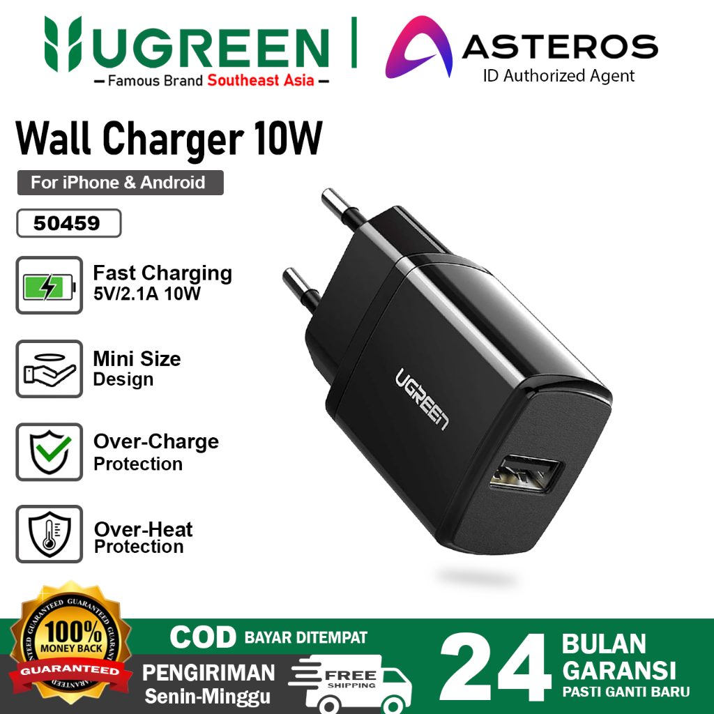 UGREEN Charger Micro Usb For Samsung, Vivo, Oppo, Mi Fast Charging 10W  18W-36W