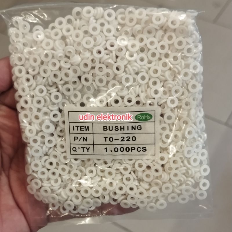 Jual 1000pcs bushing isolator waser kancing tr transistor mata itik to ...