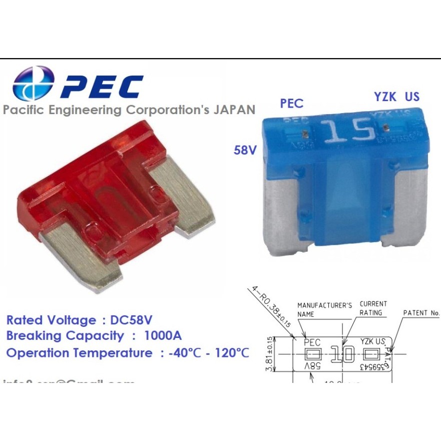 Jual Fuse Sekring Micro / Innova / fotuner / expander / crv / mobilio ...