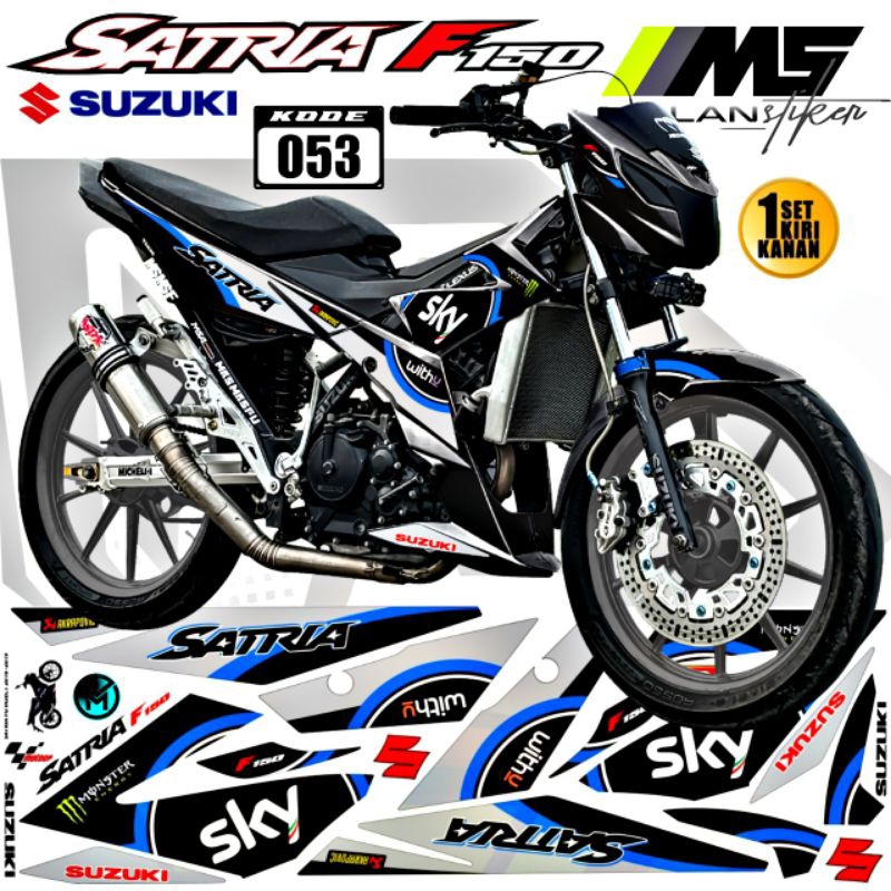 Jual Decal Sticker Striping Variasi Satria Fu Fi injeksi Raider R 150 ...