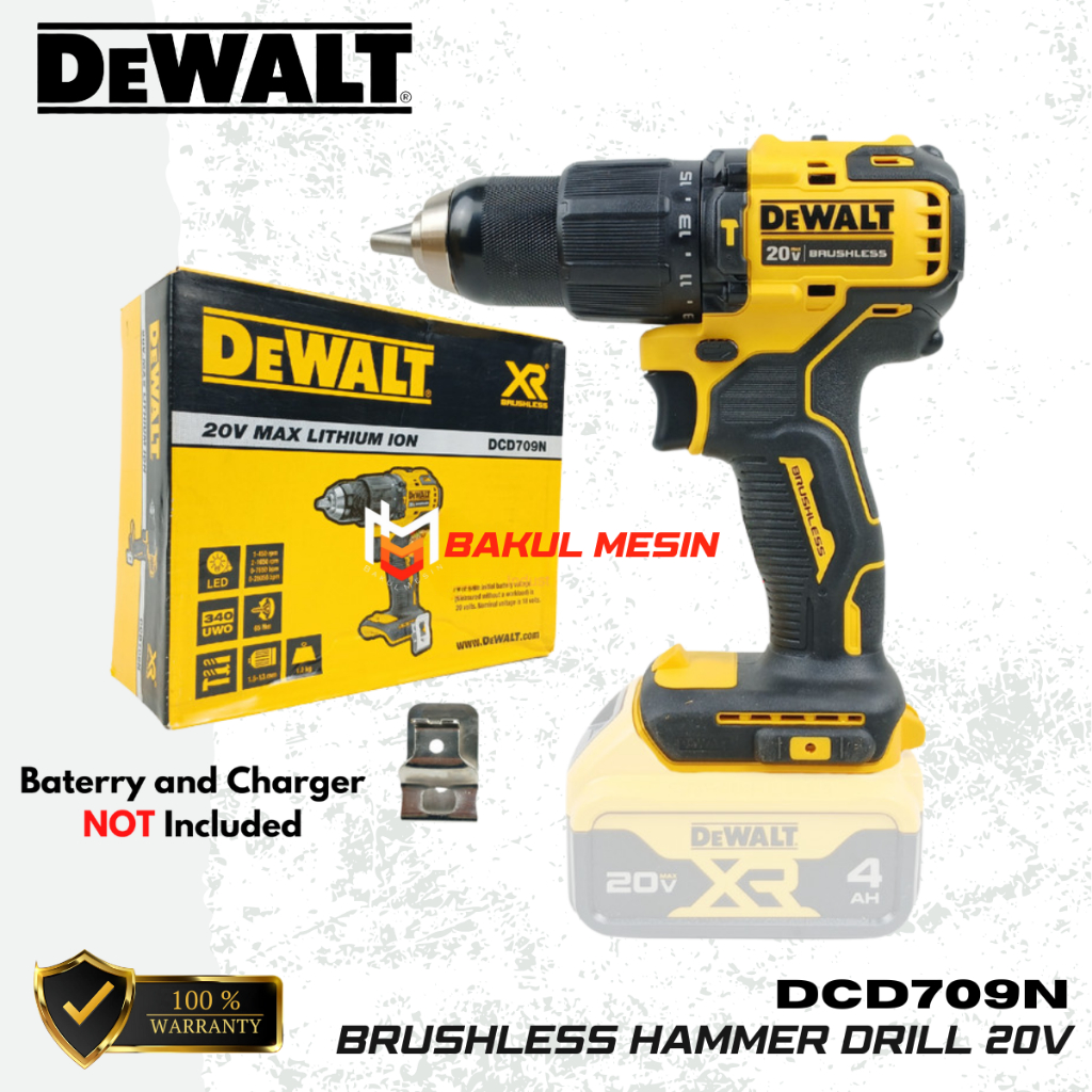 Jual Dewalt DCD709N Brushless Hammer Drill DeWalt DCD709N 20V Bor ...