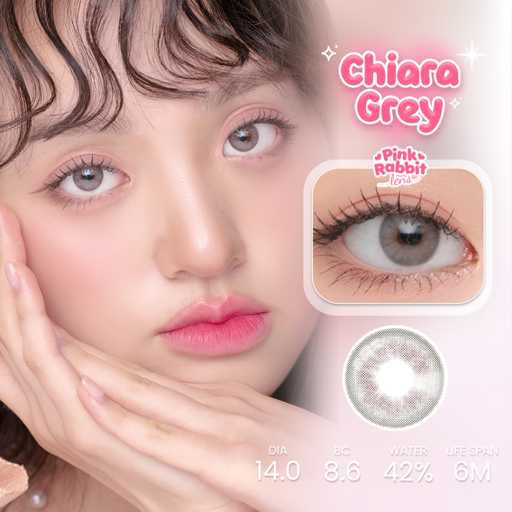 Jual PINK RABBIT Softlens Super Comfy Chiara Grey - Normal, Minus 0.5 S ...