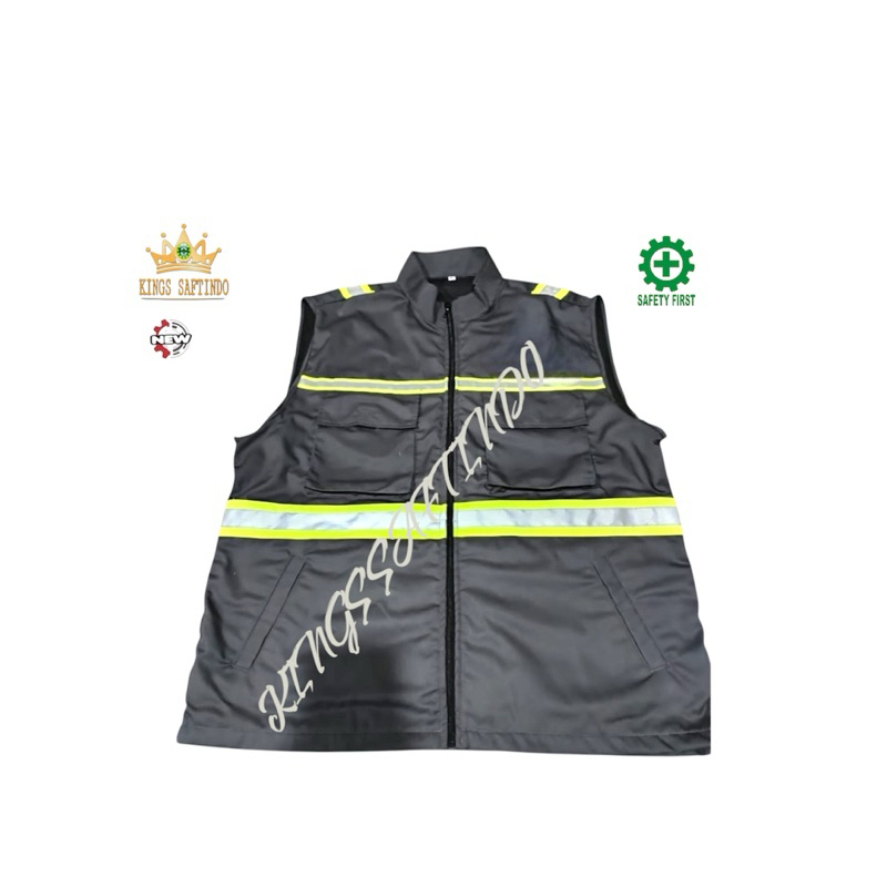 Jual Safety vest / rompi safety terbaru model kerah / rompi proyek ...
