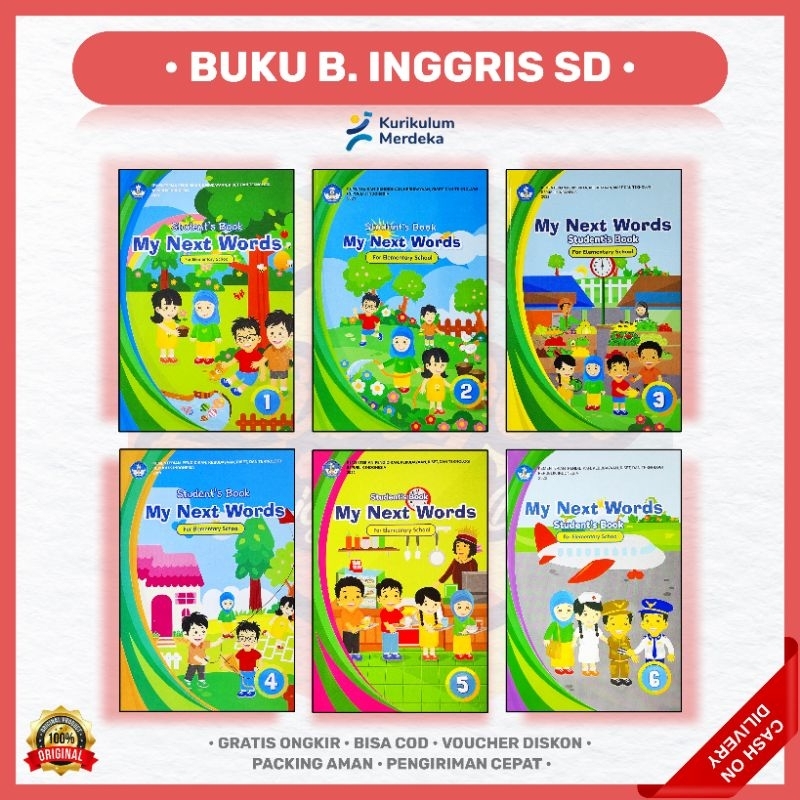 Jual Buku Bahasa Inggris SD Kelas 1 2 3 4 5 6 Kurikulum Merdeka ...