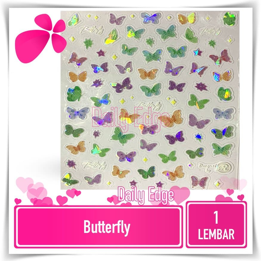 Jual Sticker Kupu Kupu Butterfly Jurnal Notebook Diary Harian Kecil 1 ...