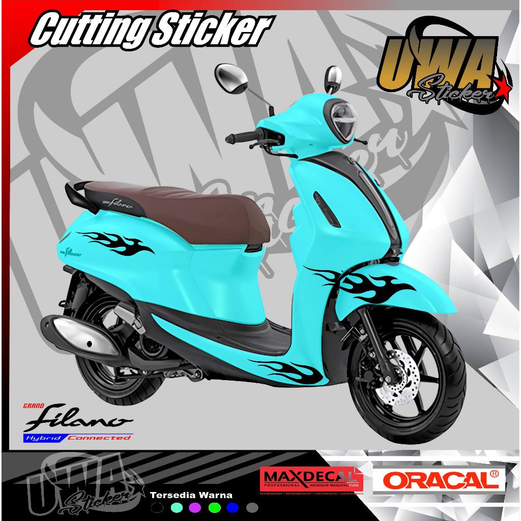 Jual K.230/Sticker Cutting/Stiker Grand Filano/Striping Motor/Stiker ...