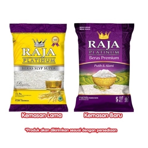Jual Beras Raja Platinum Premium 5 Kg ( Free Ongkir Free Kardus ...