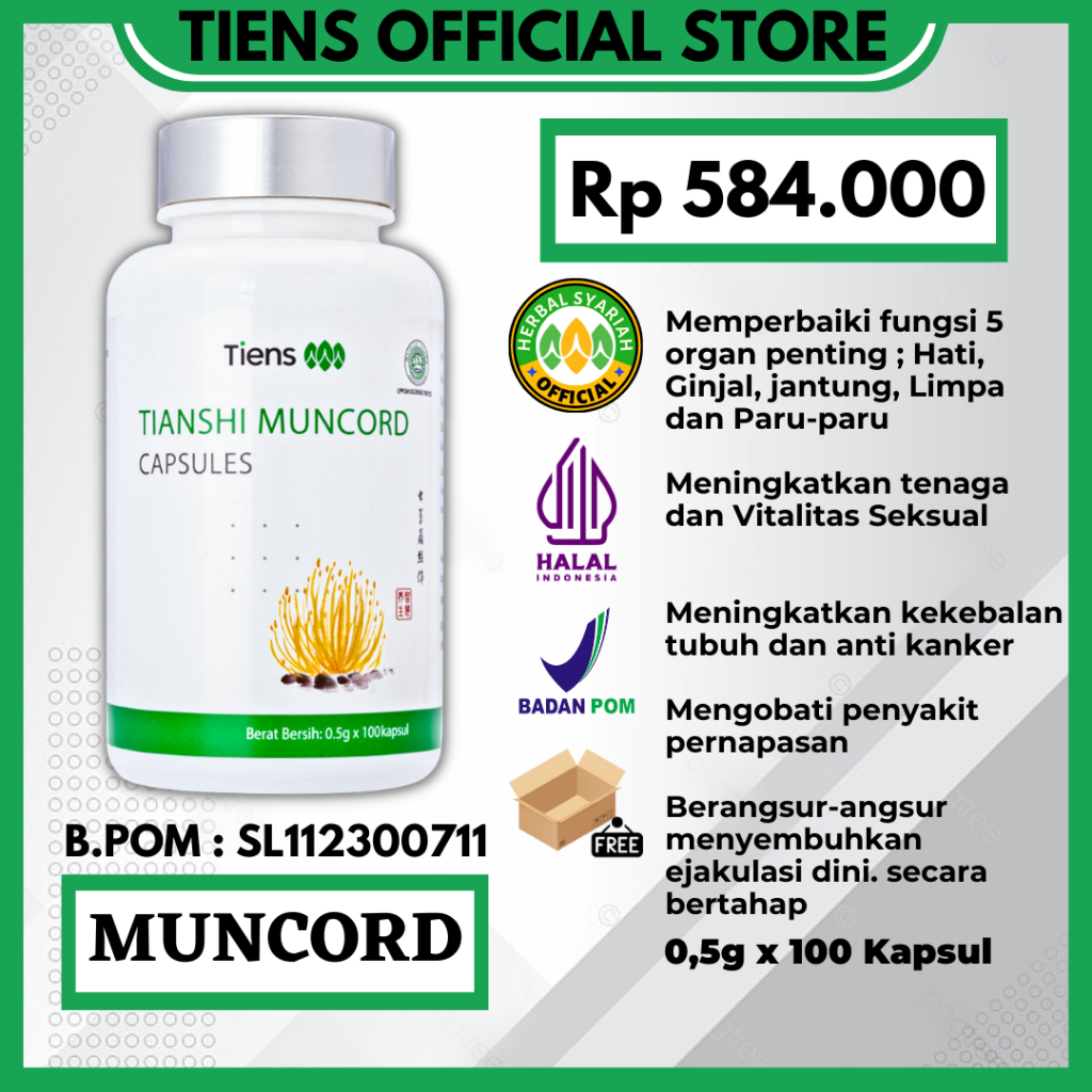 Jual Tiens Muncord Suplemen Stamina Daya Tahan Tubuh Menguatkan Organ ...