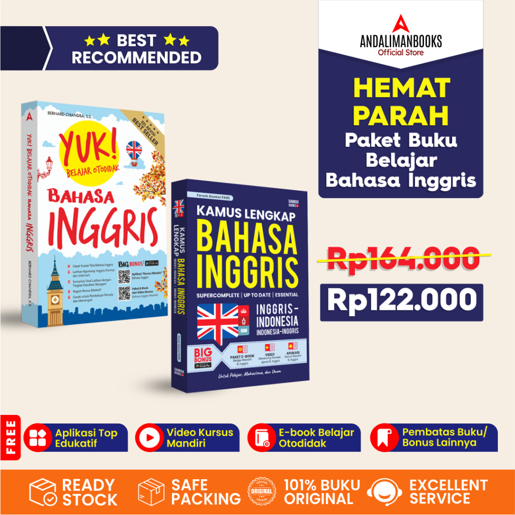 Jual BUKU Belajar Bahasa INGGRIS-PAKET HEMAT BAHASA INGGRIS 6-Yuk