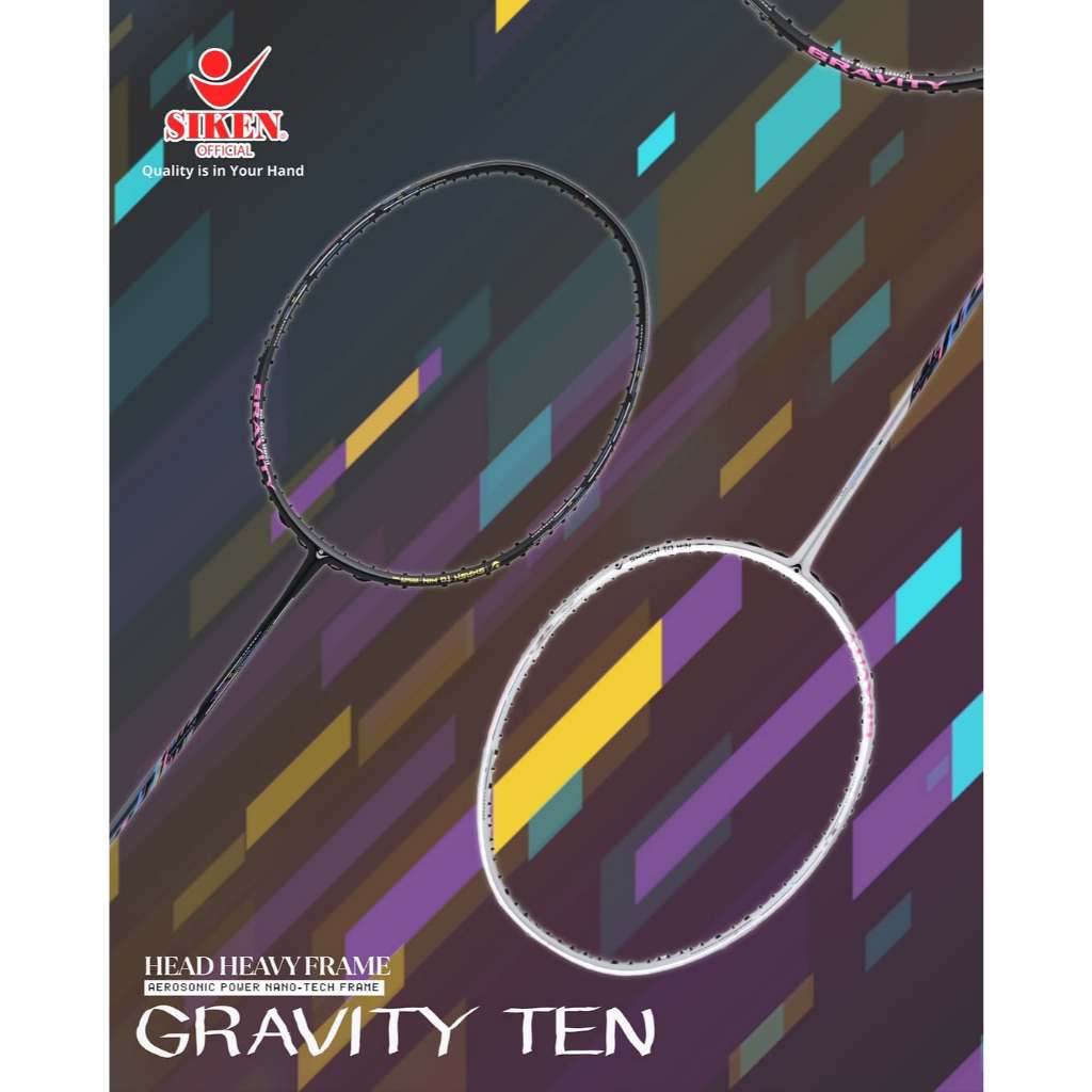 Jual Raket Badminton Siken Gravity 10 Gravity Ten | Shopee Indonesia