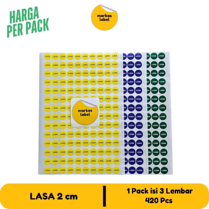 Jual MARKAS LABEL Sticker Obat LASA 2 cm 420 pcs | Shopee Indonesia