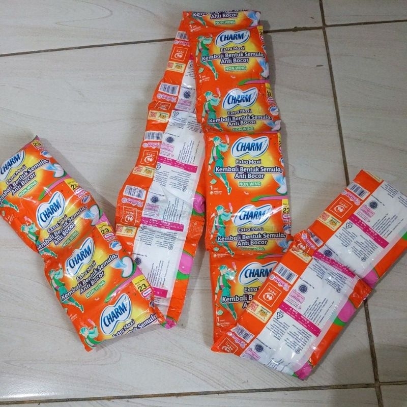 Jual Charm extra maxi non wing renceng isi 10 | Shopee Indonesia