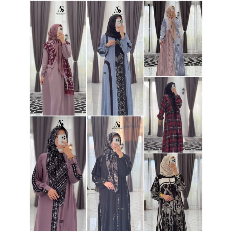 Jual READY/NEW DRESS SET HIJAB ANJANI STORE/DRESS PORTEBEL ORIGINAL BY ...