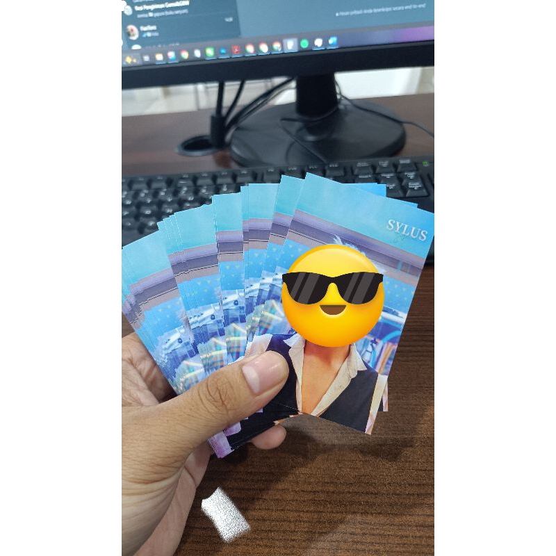 Jual Cetak Kartu Nama cosplay card coscard custom kustom isi 100 ...
