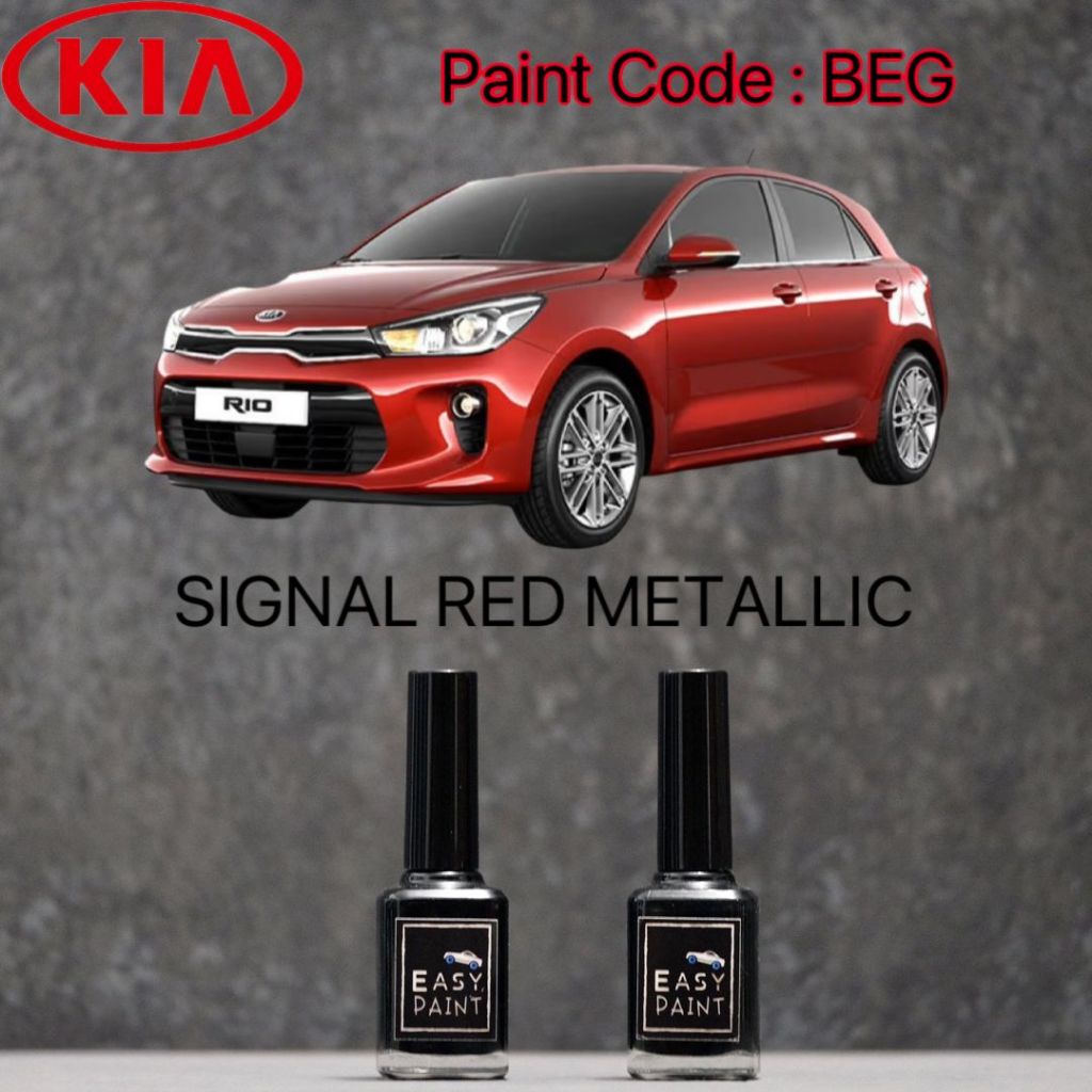 Jual Cat Oles Mobil Signal Red Metallic BEG KIA RIO Merah Metalik 15ml ...