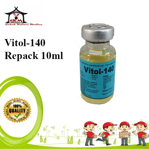 Jual Vitol-140 Vitamin A D3 E 10ml Obat Injeksi Perbaiki Kondisi ...