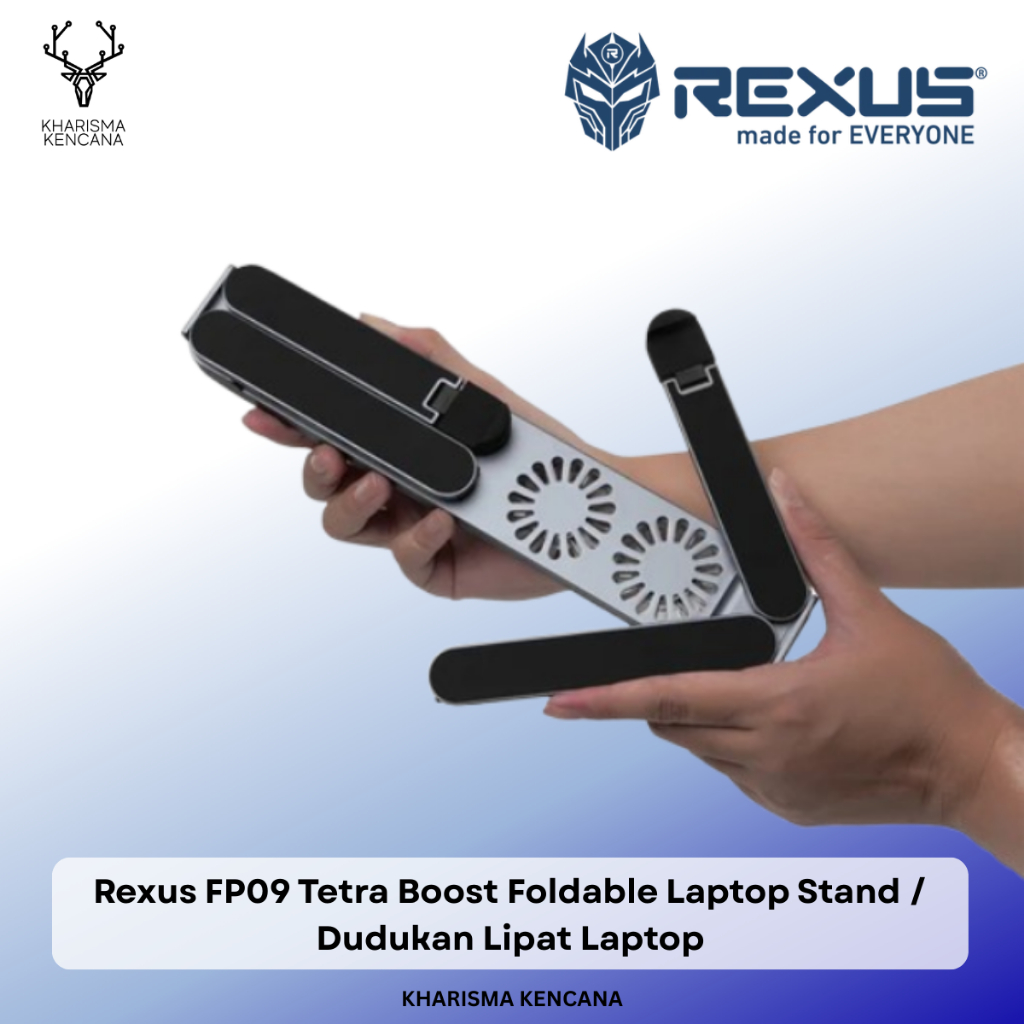 Jual Rexus FP09 Tetra Boost Foldable Laptop Stand / Dudukan Lipat ...