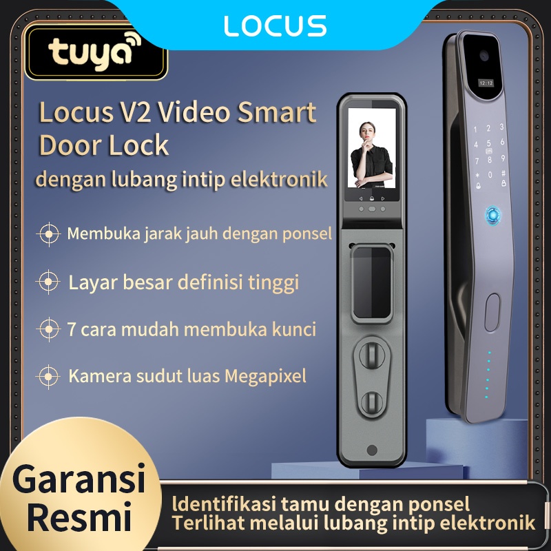 Jual Locus V2 Video Smart Door Lock, Pemantauan Visual, Kunci Pintu ...