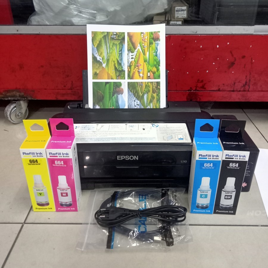 Jual Printer Epson L110 Second Nozle Full Murah bisa print glossy Matte ...