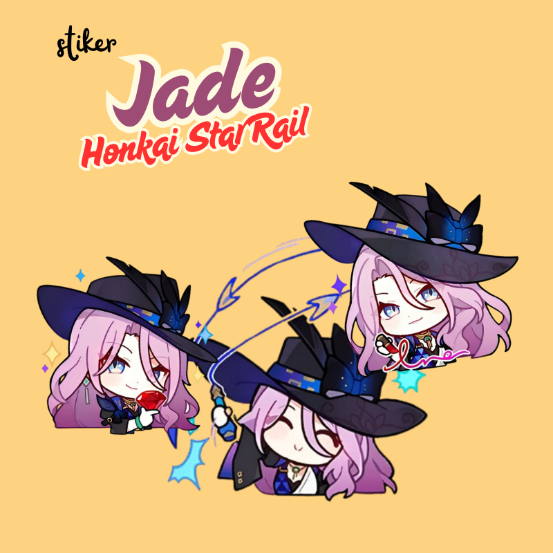Jual STIKER JADE HSR | STICKER JADE HONKAI STAR RAIL 7 CM VINYL ANTI ...