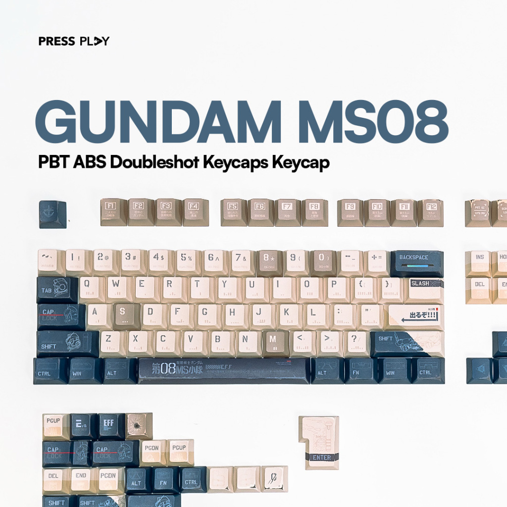 Jual GUNDAM MS08 PBT Dye Sub Keycaps | Shopee Indonesia